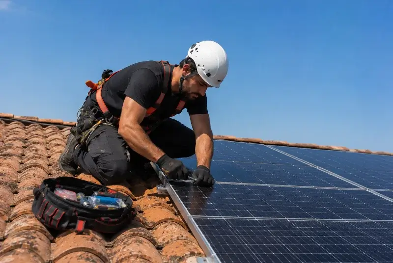 Maintenance et monitoring de panneaux solaires à Saint-Vincent-Sterlanges