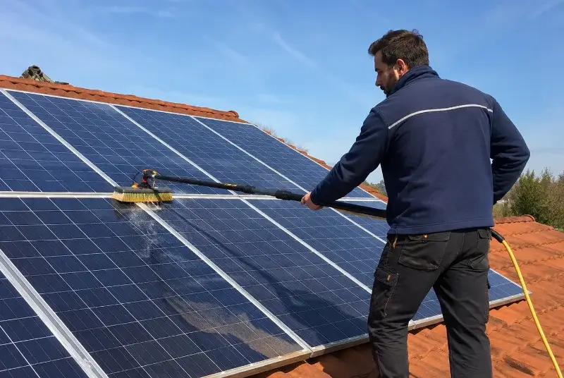 Nettoyage et entretien de panneaux solaires à Saint-Vincent-Sterlanges